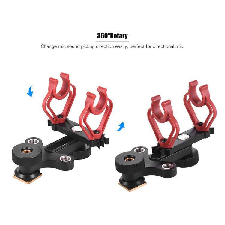 BOYA BY-C30 Microphone Stand Camera Hot Shoe Mount Adapter for 18-20mm Mic Shockproof Holder