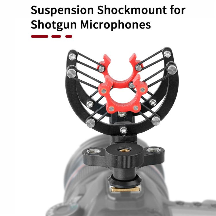 BOYA BY-C40 Suspension Shockmount 360-Degree Rotating Base for 20-22mm Shotgun Microphone