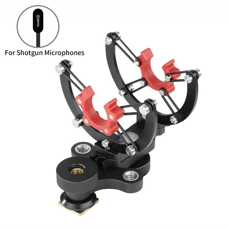 BOYA BY-C40 Suspension Shockmount 360-Degree Rotating Base for 20-22mm Shotgun Microphone