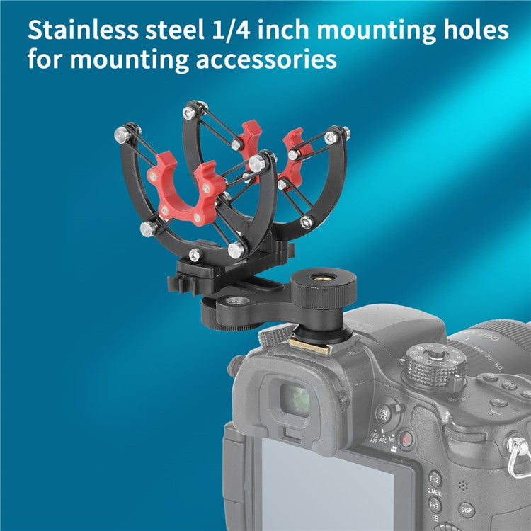 BOYA BY-C40 Suspension Shockmount 360-Degree Rotating Base for 20-22mm Shotgun Microphone