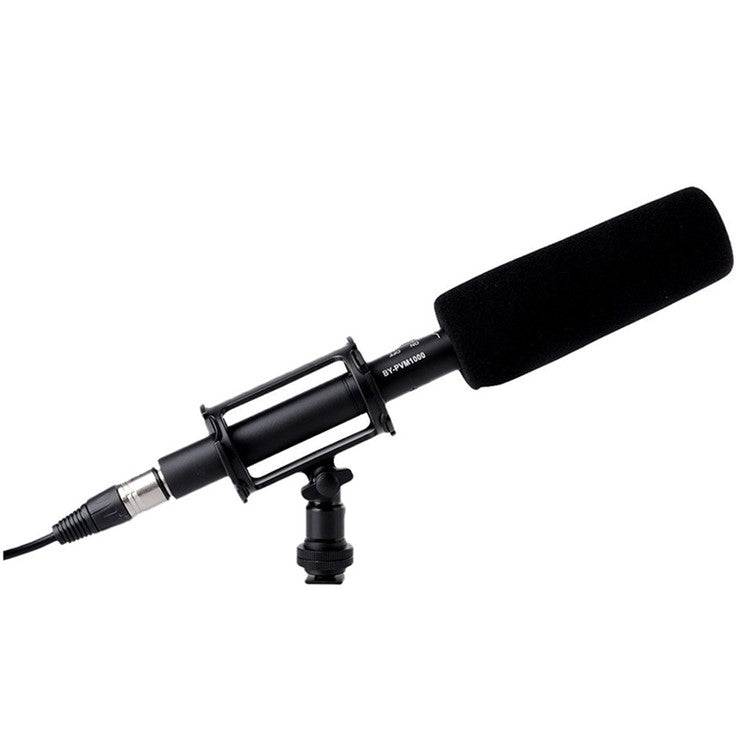 BOYA BY-C04 Microphone Shock Mount for RODE NT4 BY-PM1000 19-25mm Shotgun Mic Holder Clip with Camera Cold Shoe