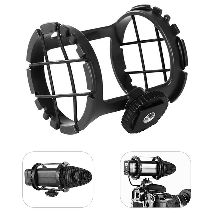 BOYA BY-C03 Microphone Shock Mount with Camera Hot Shoe for 40-48mm Mic Holder Camera Accessories