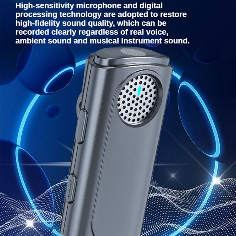 J20 Wireless Lavalier Microphone 3 Gears Noise Reduction Lapel Clip Mic, 2 Mic + 1 Receiver - Type-C