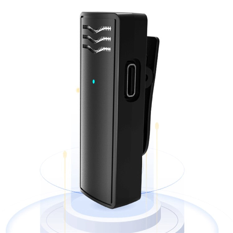 J60 Wireless Lavalier Microphone Set 2 Transmitter + Receiver Portable Mini Type-C Lavalier Mic for Live Streaming, Interview