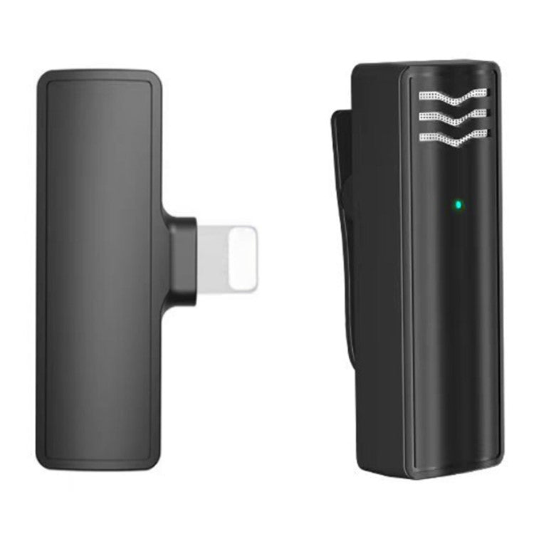 J60 Mini Wireless Lavalier Mic Transmitter + Receiver Portable Lavalier Microphone with Lightning Connector