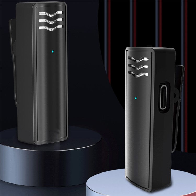 J60 Mini Wireless Lavalier Mic Transmitter + Receiver Portable Lavalier Microphone with Lightning Connector