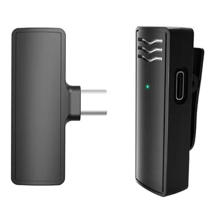 J60 Mini Wireless Lavalier Mic Transmitter + Receiver Portable Lavalier Microphone with Type-C Connector