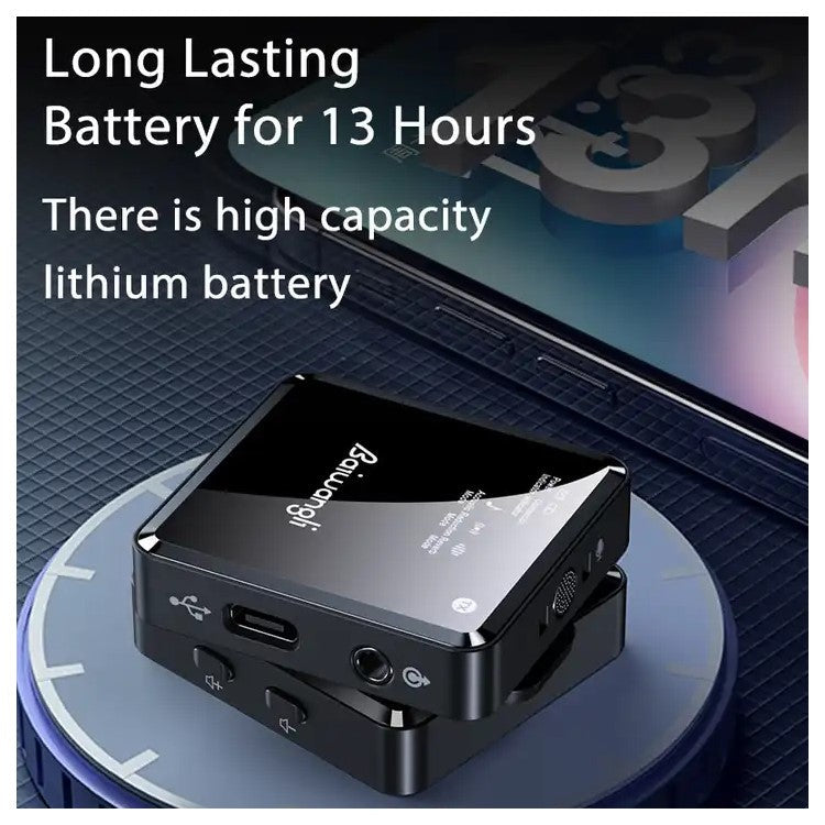 BAIWANGLI SX39 Collar Clip Mic for Type-C Live Broadcast Wireless Noise Canceling Microphone System, 2 Transmitter + 1 Receiver