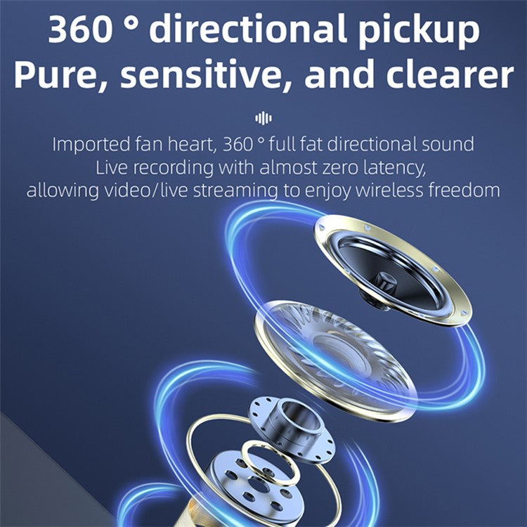 R10 Noise Canceling Wireless Lavalier Microphone System, 1 Mic+1 Receiver - Type-C