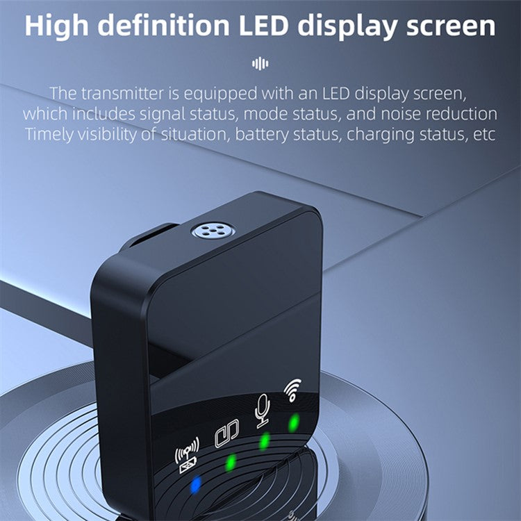 R10 Noise Canceling Wireless Lavalier Microphone System, 1 Mic+1 Receiver - Type-C