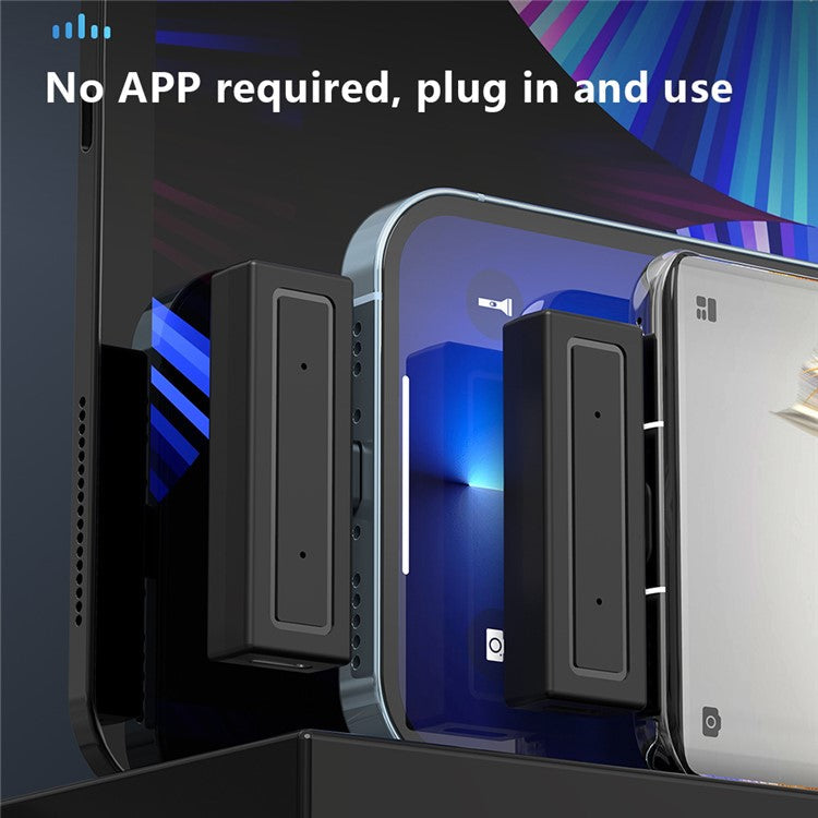 J80 Broadcasting Lavalier Mini Microphone (2 Microphones+1 Receiver) - For iPhone