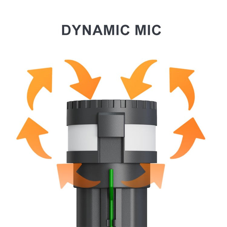 H21H Home Karaoke UHF Wireless Hand-Held Microphone, 2 Mic + 1 Receiver - Grey