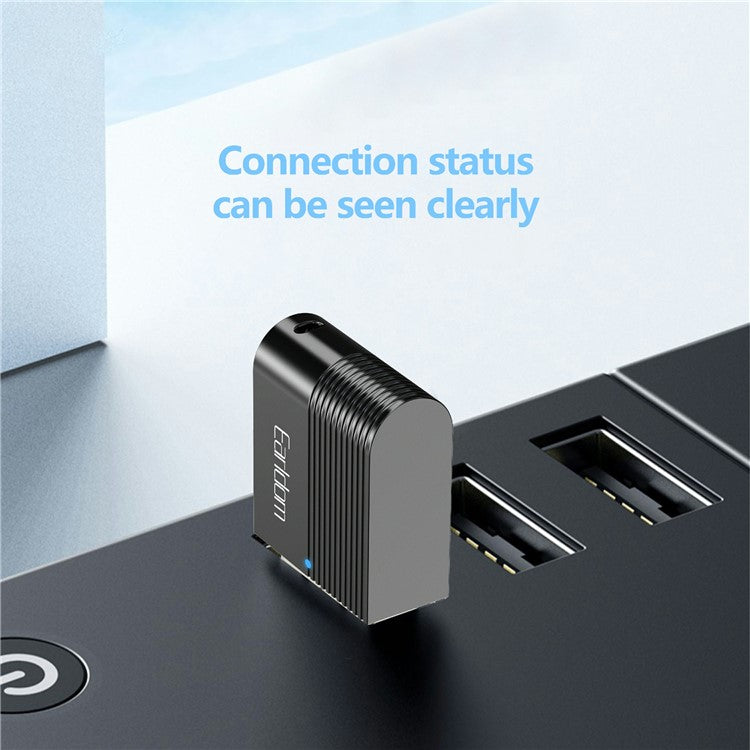 EARLDOM M90 USB Wireless Audio Adapter Bluetooth 5.0 Audio Receiver Transmitter for Car, Computer