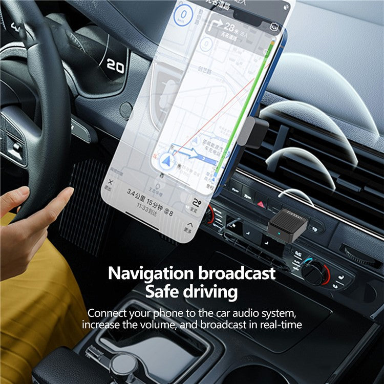 EARLDOM ET-BR09 USB Bluetooth Adapter Car Audio Speaker Wireless Audio Receiver - Black