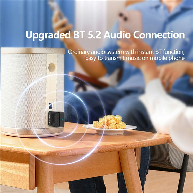 EARLDOM ET-BR09 USB Bluetooth Adapter Car Audio Speaker Wireless Audio Receiver - Black