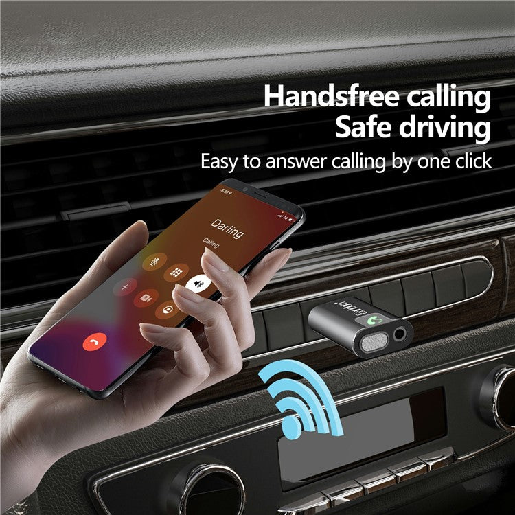 EARLDOM ET-BR12 Bluetooth 5.3 Audio Receiver AUX TF Music Playback USB Adapter