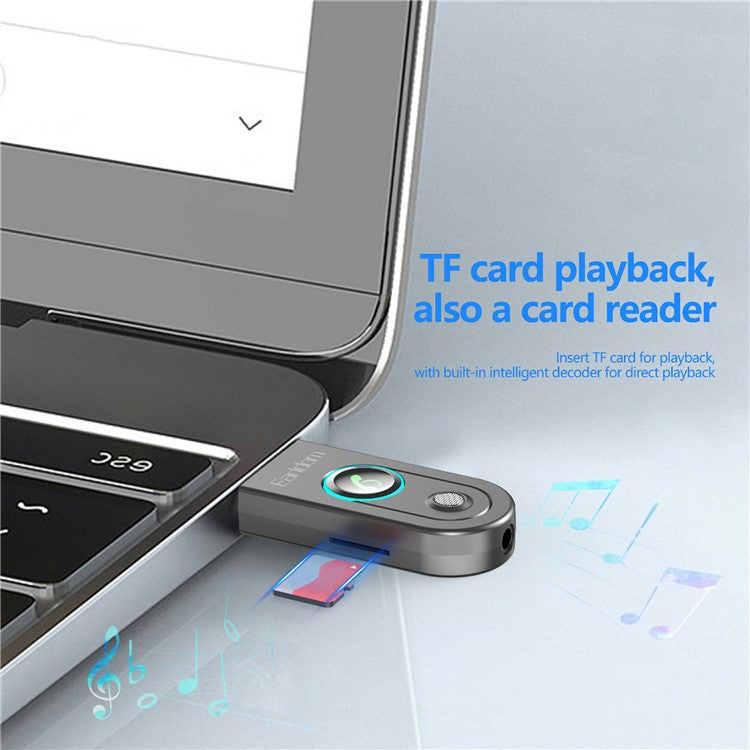 EARLDOM ET-BR13 Bluetooth 5.3 Audio Receiver 3.5mm Aux Receiver Stereo Speaker