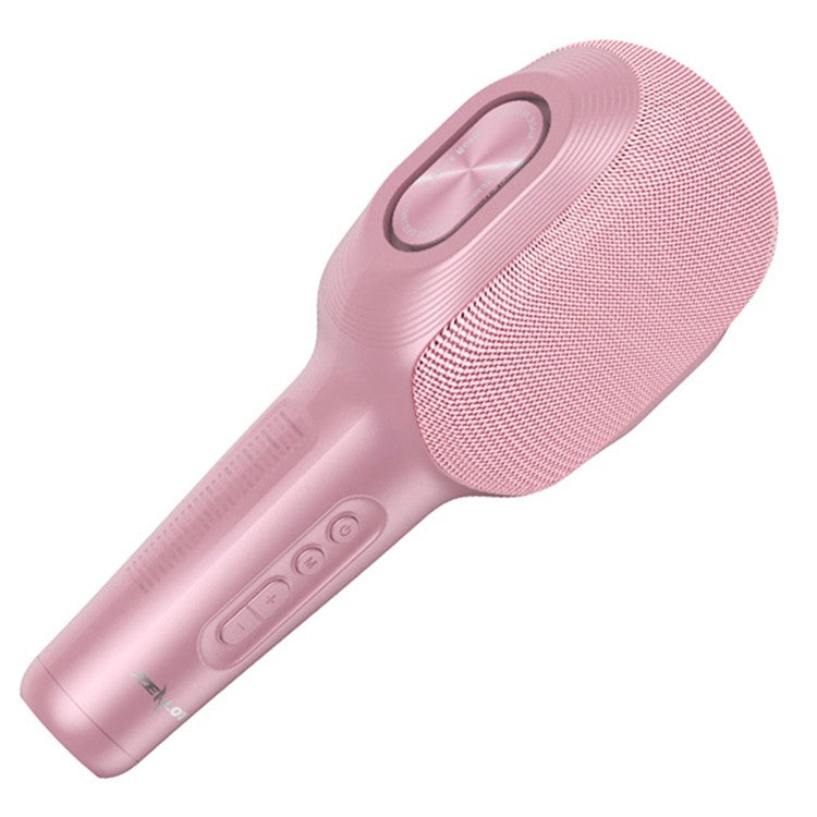 ZEALOT S58 Wireless Bluetooth Karaoke Microphone Rechargeable Home KTV Party Handheld Mic Speaker - Pink