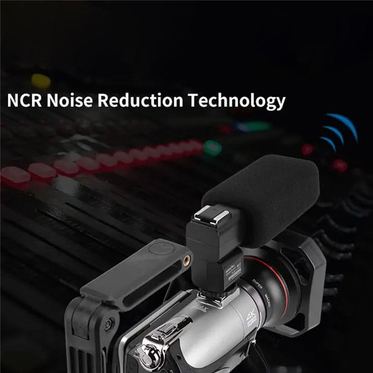 ORDRO CM530 Video Recording Microphone 3.5mm Stereo Plug Noise Reduction Mic for Camera