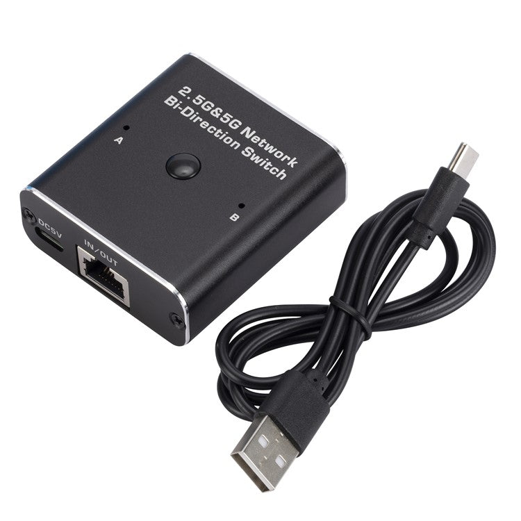 W7 2.4G + 5G RJ45 Ethernet Adapter 5.3x5.7x2.2cm Network Switcher with Type-C Port