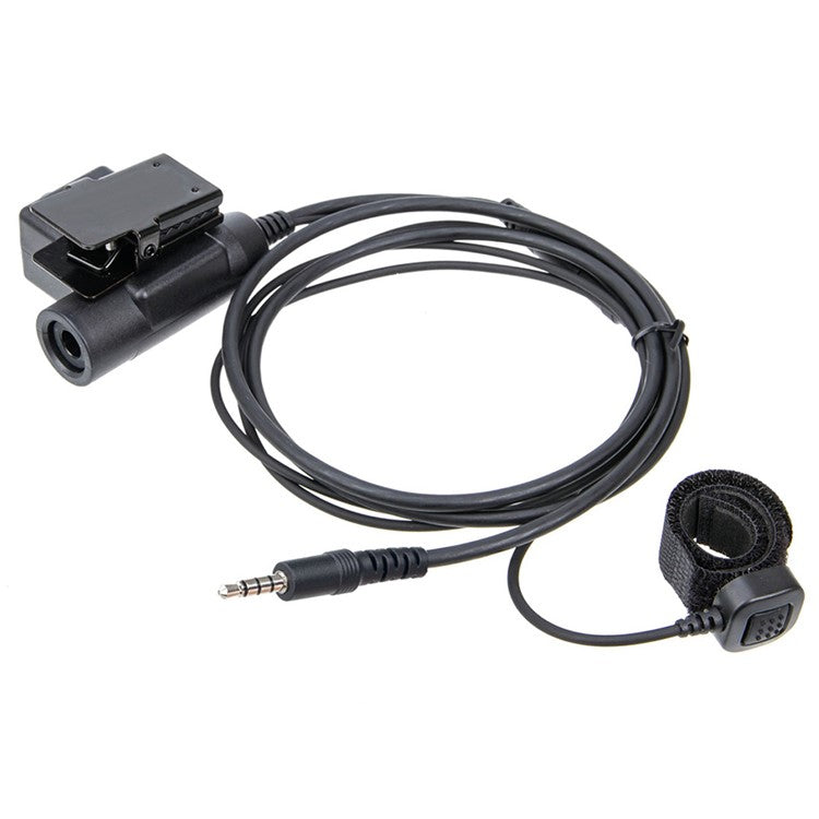 3.5mm Mobile Phone Jack Finger Microphone U94 PTT High Strength Headset Adapter