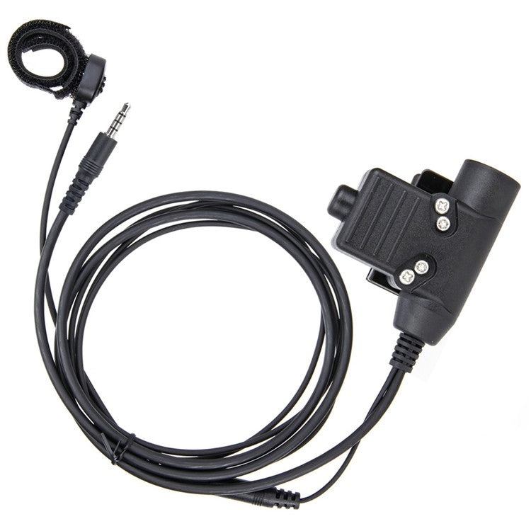 3.5mm Mobile Phone Jack Finger Microphone U94 PTT High Strength Headset Adapter