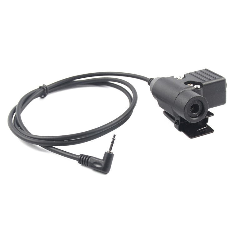 2.5mm Jack Ham Radio Walkie Talkie U94 PTT Headset Adapter for Motorola Talkabout T5428 / TLKR T80 / EM1000 / EM1000R / EM1010TPR