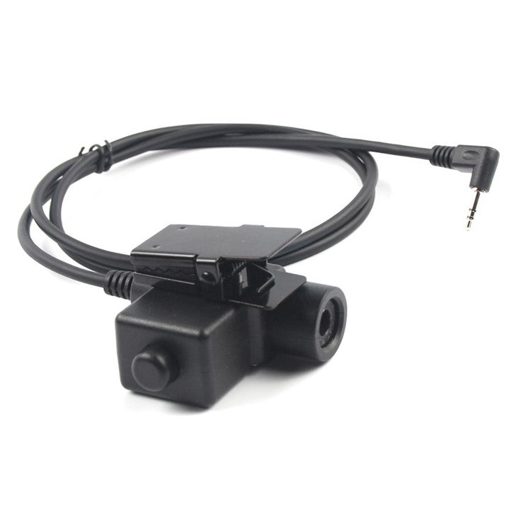 2.5mm Jack Ham Radio Walkie Talkie U94 PTT Headset Adapter for Motorola Talkabout T5428 / TLKR T80 / EM1000 / EM1000R / EM1010TPR