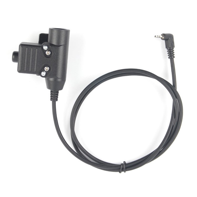 2.5mm Jack Ham Radio Walkie Talkie U94 PTT Headset Adapter for Motorola Talkabout T5428 / TLKR T80 / EM1000 / EM1000R / EM1010TPR