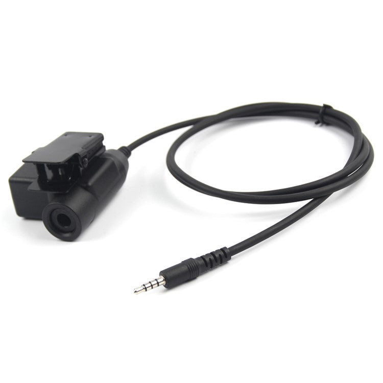 Ham Radio 7.1mm Speaker Microphone with U94 PTT for Iphone / Samsung / HTC Cellphone with 3.5mm Jack