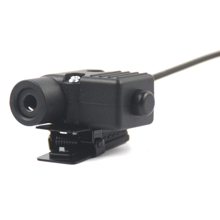 Ham Radio Walkie Talkie U94 PTT Headset Adapter for Baofeng Kenwood HYT TYT - Black