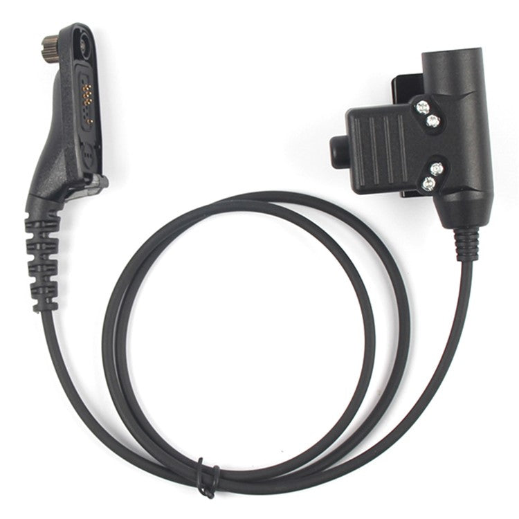 Ham Radio 7.1mm Speaker Microphone with U94 PTT Headset Adapter for Motorola Xir P8268 / DP4800 / APX-4000 / APX-6000 / APX-7000