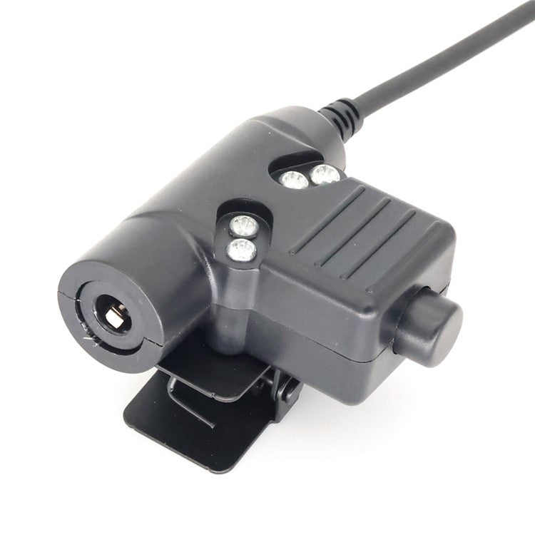 6 Pin Plug Walkie Talkie Headset Adapter U94 PTT Cable for Harris PRC-152 / PRC-148 Two Way Radio
