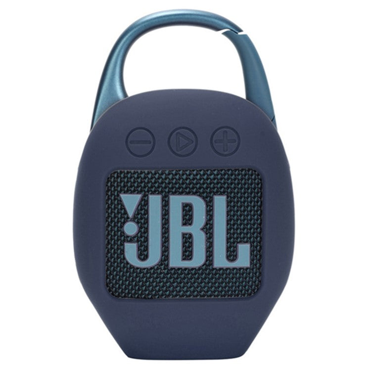 Portable Silicone Protective Case for JBL Clip 5 Bluetooth Speaker - Navy Blue