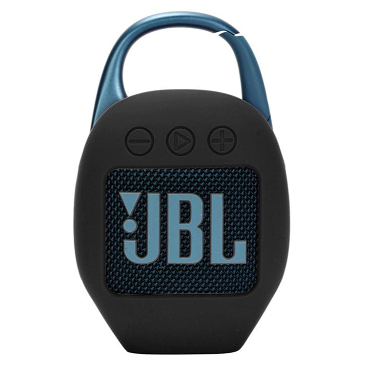 Portable Silicone Protective Case for JBL Clip 5 Bluetooth Speaker - Black
