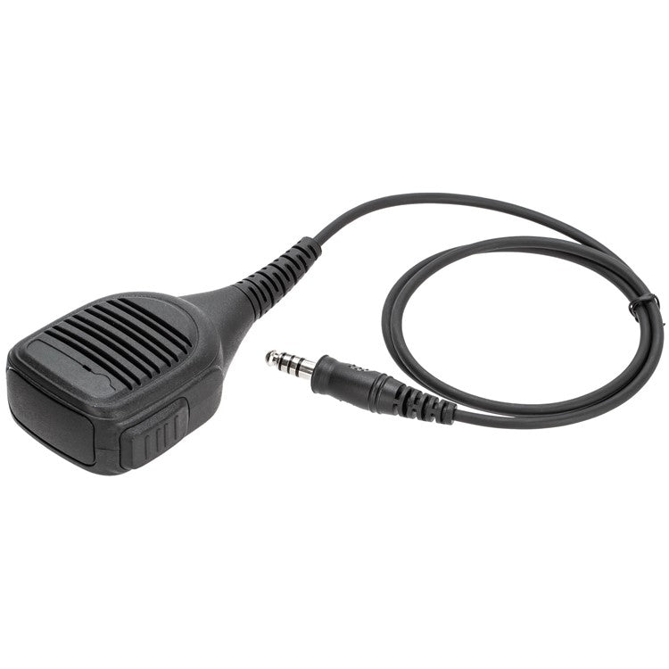 Universal Walkie Talkie 7.1mm Audio Jack Ham Radio Speaker Microphone with 360 Degree Rotating Clip