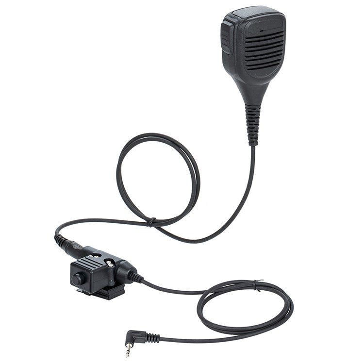 Ham Radio 7.1mm Speaker Microphone with U94 PTT Headset Adapter for Motorola TLKR T80 / EM1000 / EM1000R / EM1010TPR