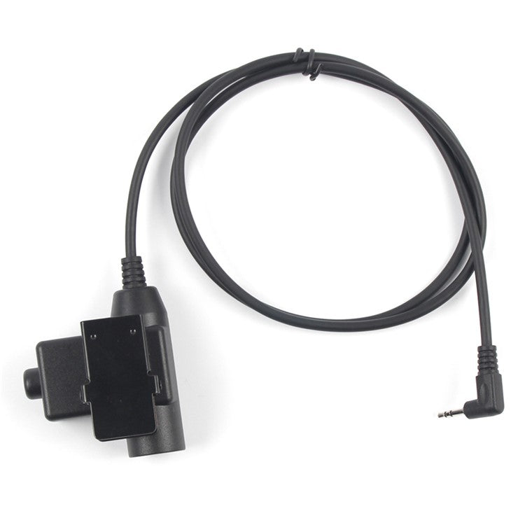 Ham Radio 7.1mm Speaker Microphone with U94 PTT Headset Adapter for Motorola TLKR T80 / EM1000 / EM1000R / EM1010TPR