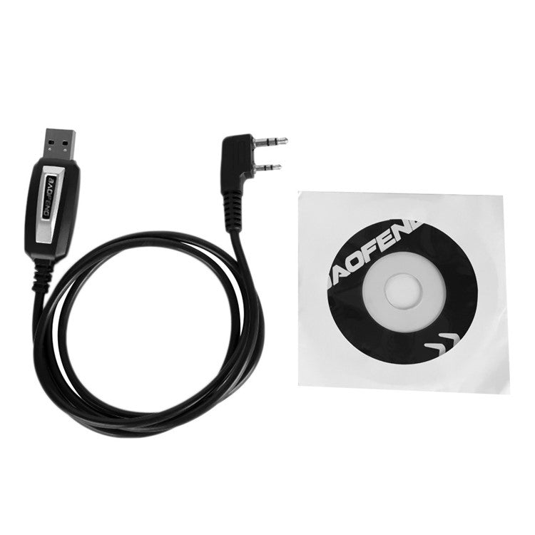 BAOFENG Universal 2-pin Plug USB Programming Cable for Puxing / Baofeng / Wouxun Car Walkie Talkie