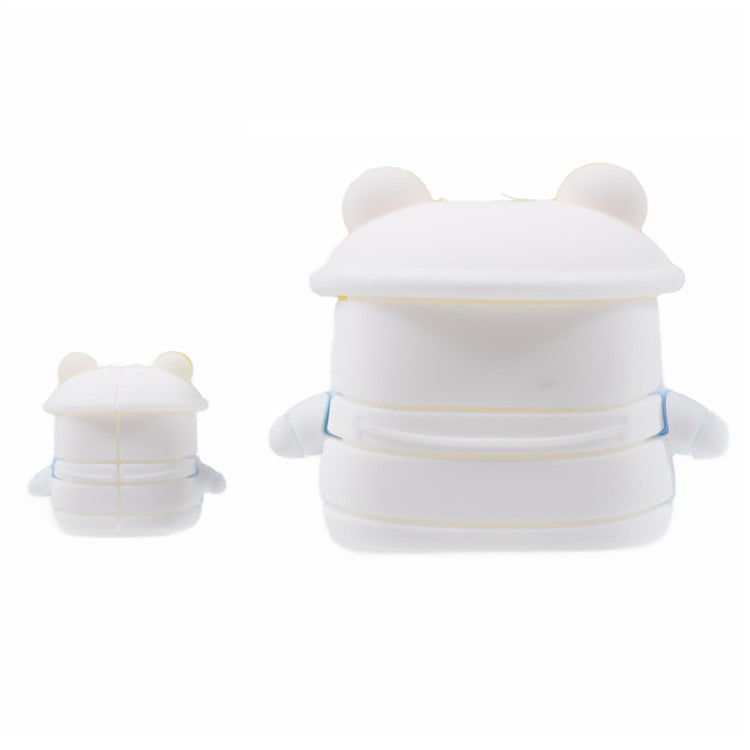 1 Set Cartoon Hat Duck Protective Case Silicone Adapter Charger Cable Protector Cover for iPhone 18W / 20W Charger - Yellow