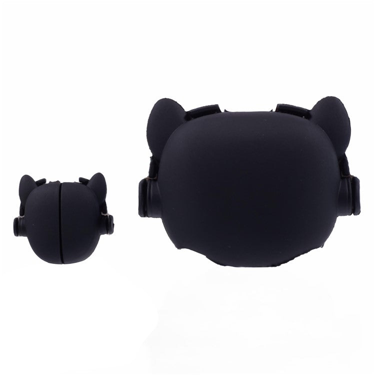 1 Set Cartoon Music Dog Protective Case Silicone Adapter Charger Cable Protector Cover for iPhone 18W / 20W Charger - Blue