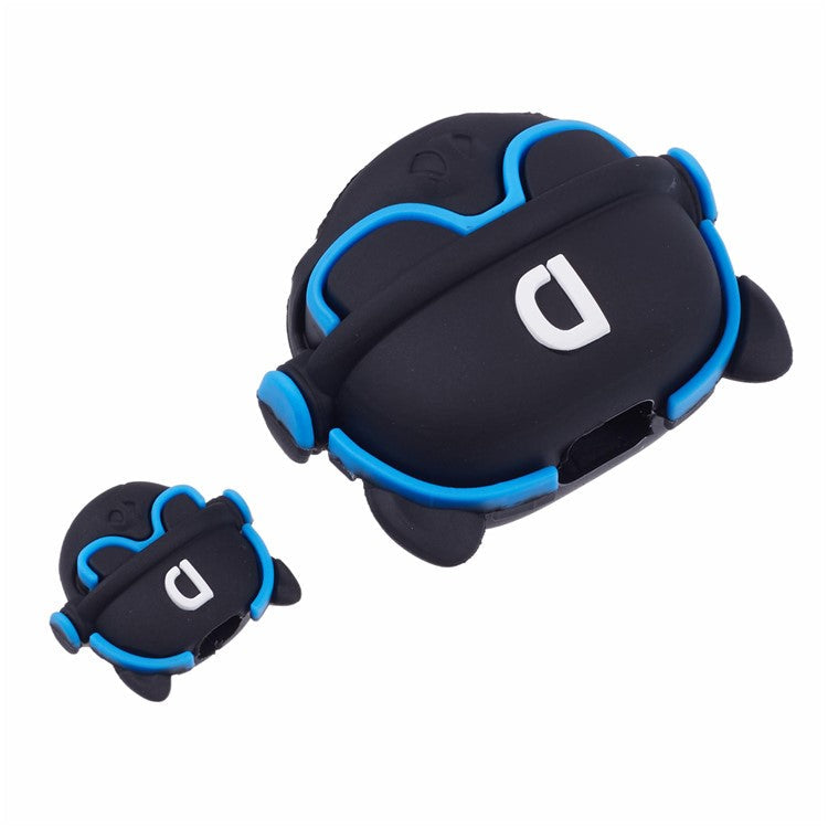 1 Set Cartoon Music Dog Protective Case Silicone Adapter Charger Cable Protector Cover for iPhone 18W / 20W Charger - Blue