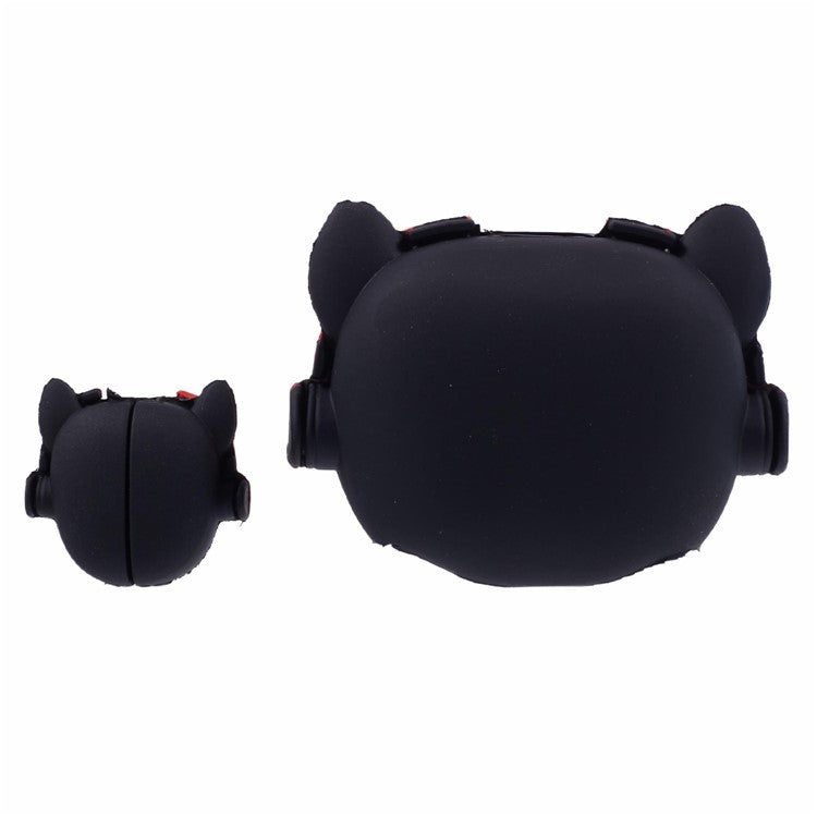 1 Set Cartoon Music Dog Protective Case Silicone Adapter Charger Cable Protector Cover for iPhone 18W / 20W Charger - Red