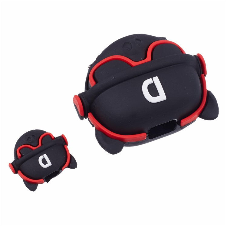 1 Set Cartoon Music Dog Protective Case Silicone Adapter Charger Cable Protector Cover for iPhone 18W / 20W Charger - Red