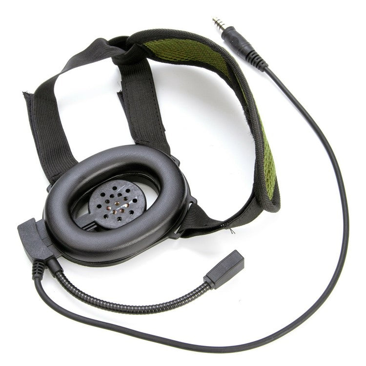 For Xiaomi Mijia Smart Walkie Talkie 1S / Lite HD01 7.1mm Headset Walkie Talkie Headphone with U94 PTT Adapter - Black