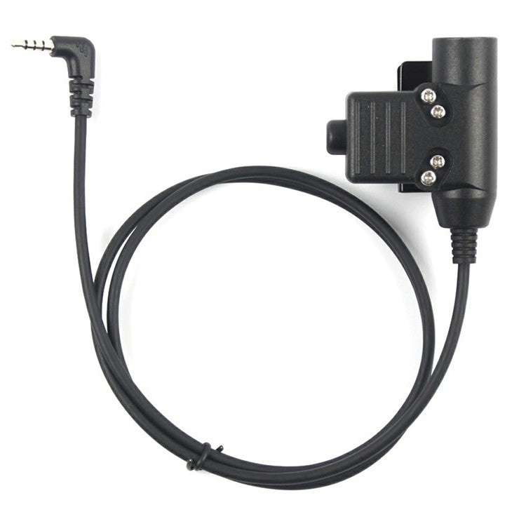 For Xiaomi Mijia Smart Walkie Talkie 1S / Lite HD01 7.1mm Headset Walkie Talkie Headphone with U94 PTT Adapter - Brown