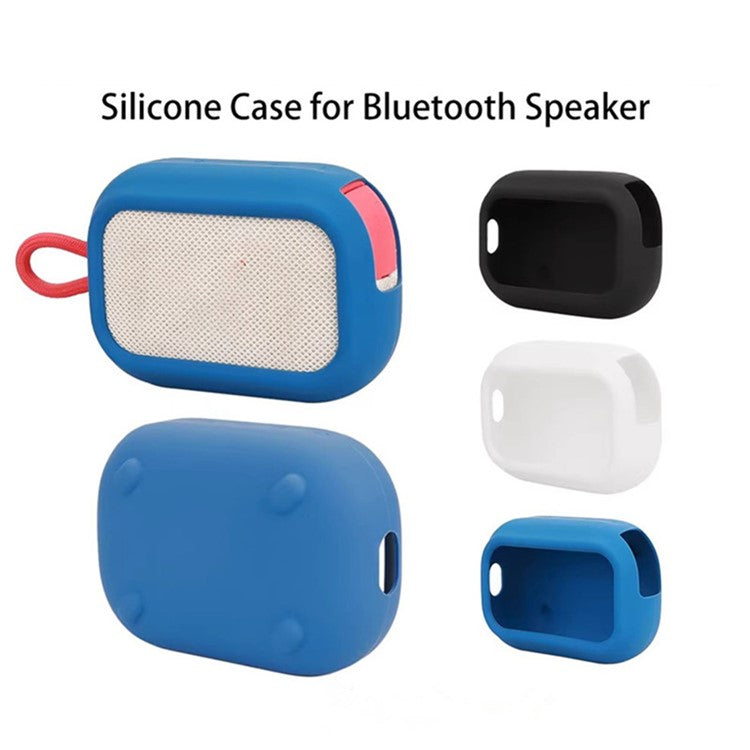 Silicone Case For SoundCore Select 4 Go Bluetooth Speaker Shockproof Protector Cover - White
