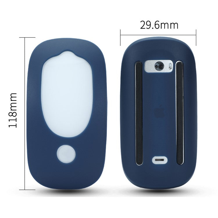Wireless Mouse Anti-drop Soft Silicone Cover Protective Case for Apple Magic Mouse 1/2 - Green
