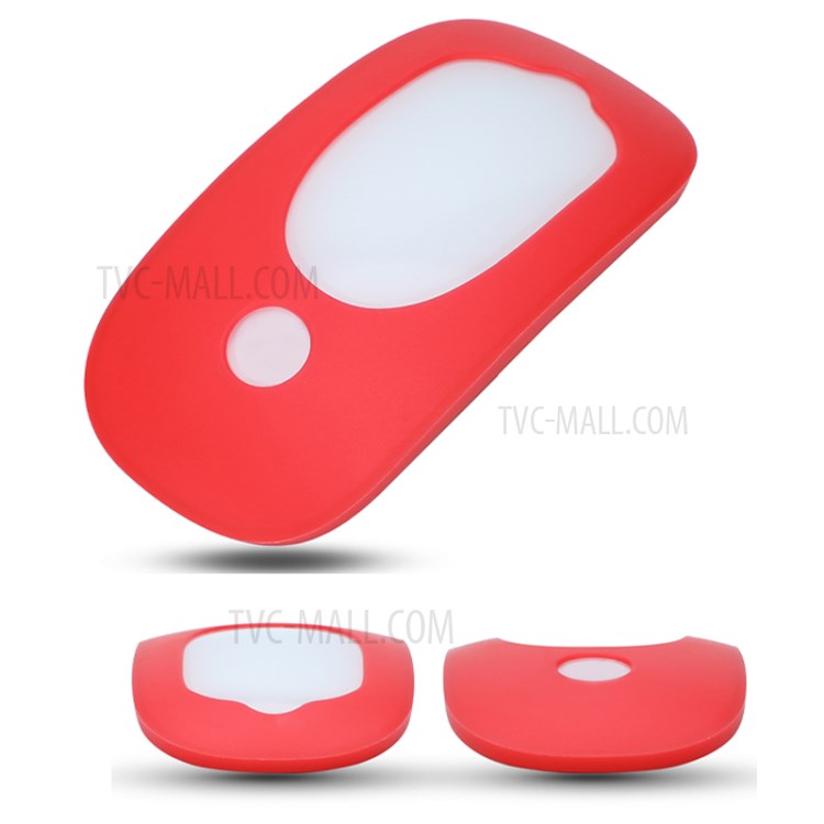 Wireless Mouse Anti-drop Soft Silicone Cover Protective Case for Apple Magic Mouse 1/2 - Yellow