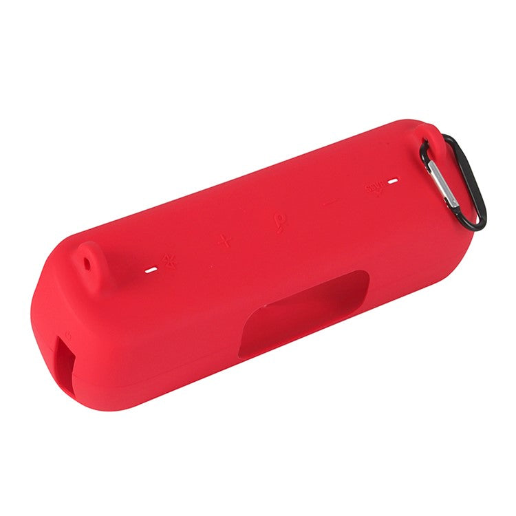 Drop Proof Protective Case for Anker Soundcore Motion+ Soft Silicone Case with Shoulder Strap - Red
